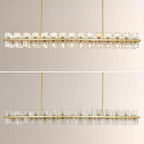 Niko Wine-Glass Rectangular Chandelier 54''