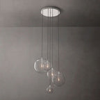 Glass Globe Mobile Cluster Chandelier 28"
