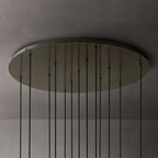 Glass Globe Mobile Cluster Chandelier 44"