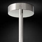 Glass Globe Mobile Three-Arm Chandelier 46"
