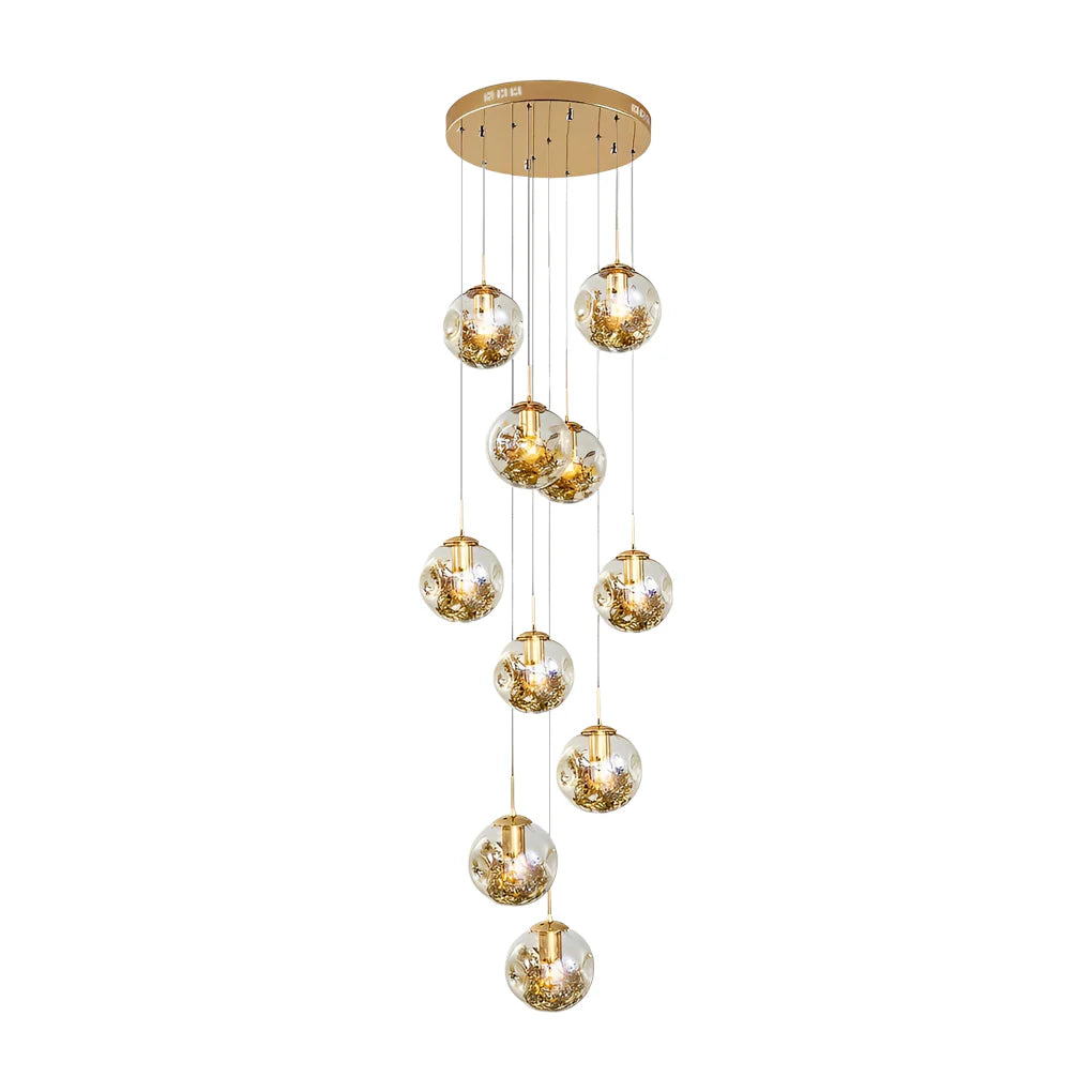 Gold Staircase Chandelier