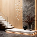 Gold Staircase Chandelier Modern Creative Luxury Ceiling Light