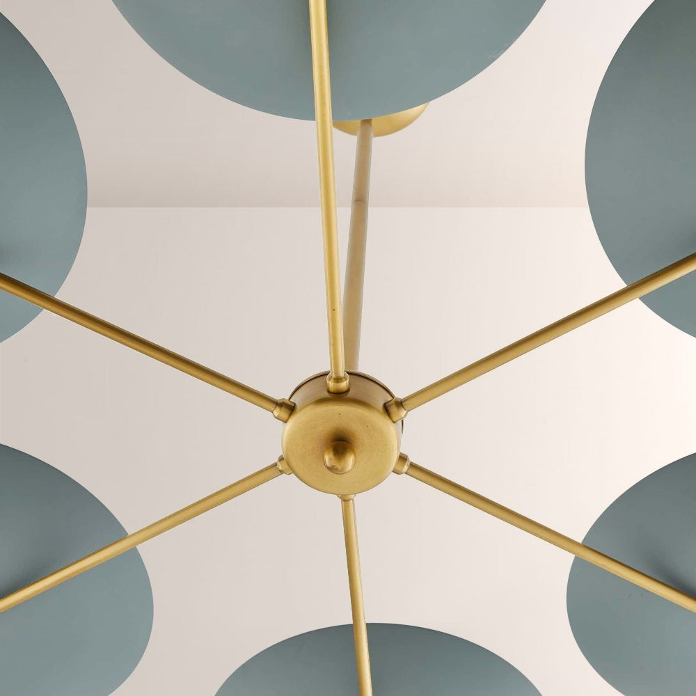Grant Round Dish-shaped Chandelier
