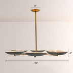 Grant Round Dish-shaped Chandelier