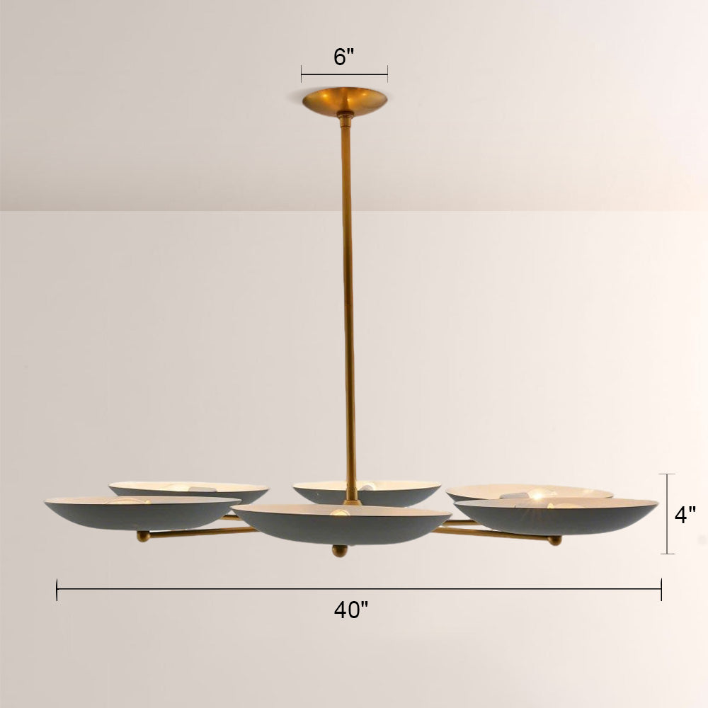 Grant Round Dish-shaped Chandelier