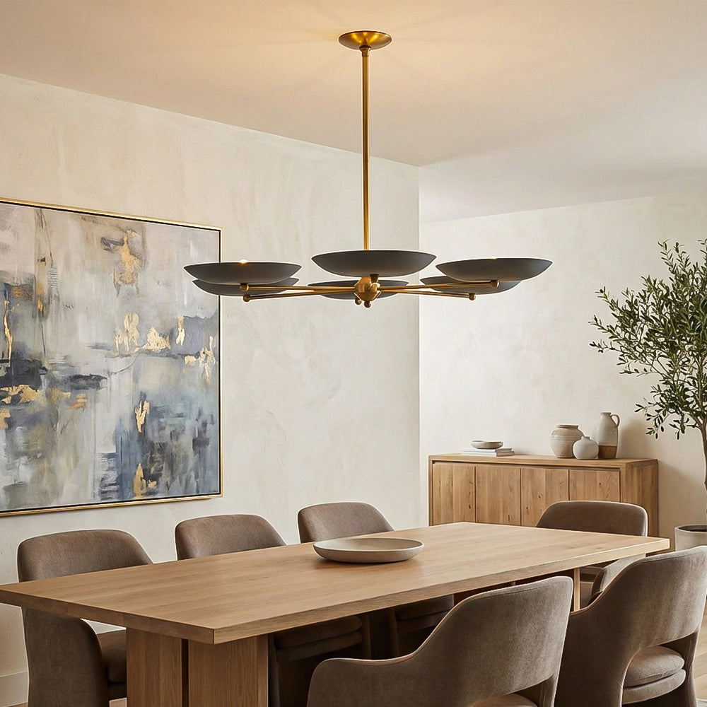 Grant Round Dish-shaped Chandelier