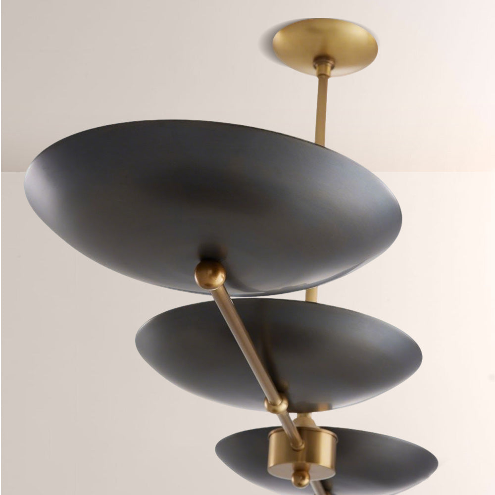 Grant Linear Dish-shaped Chandelier