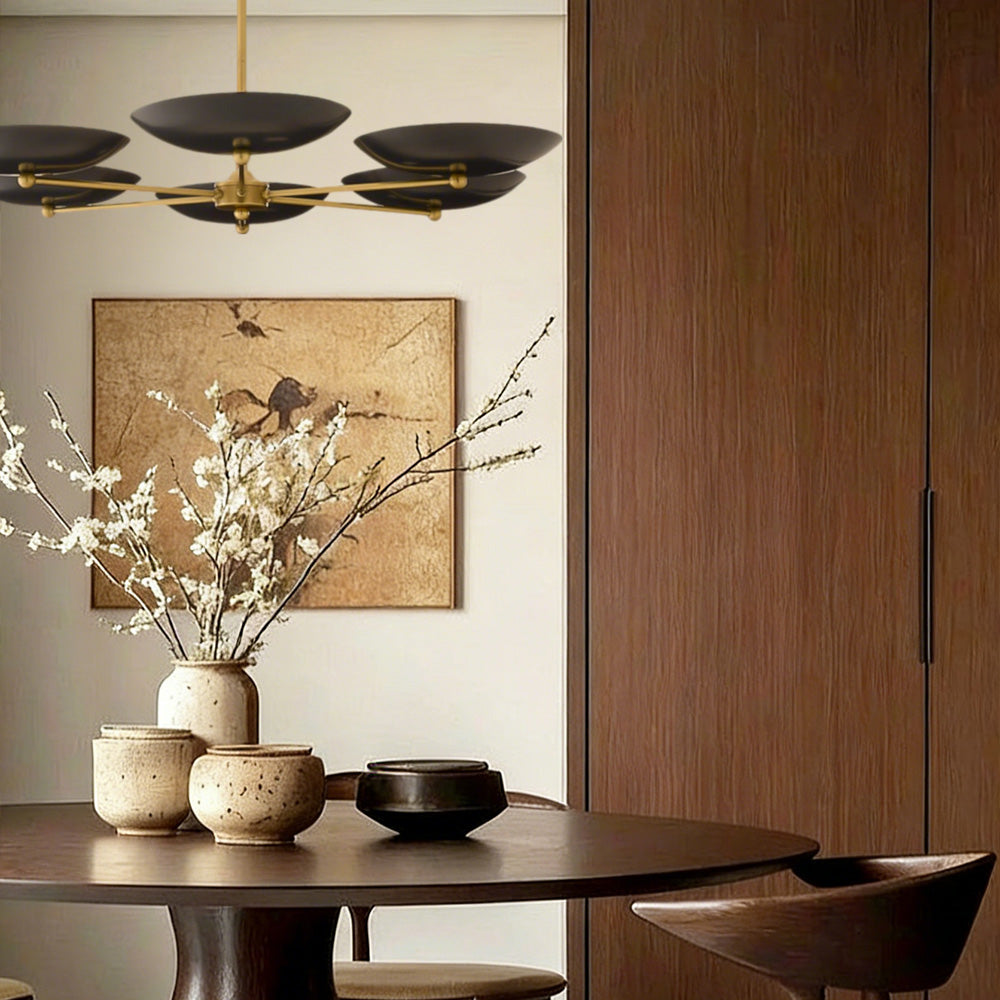 Grant Round Dish-shaped Chandelier
