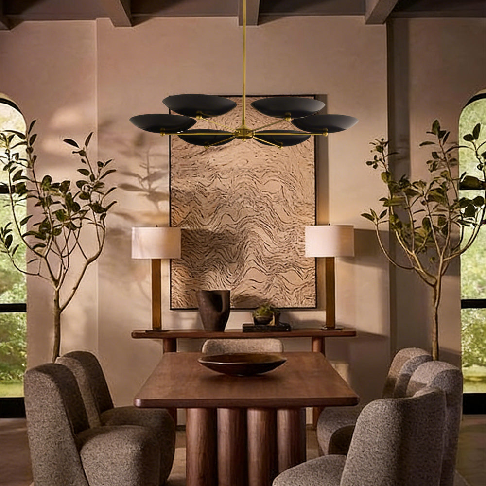 Grant Round Dish-shaped Chandelier