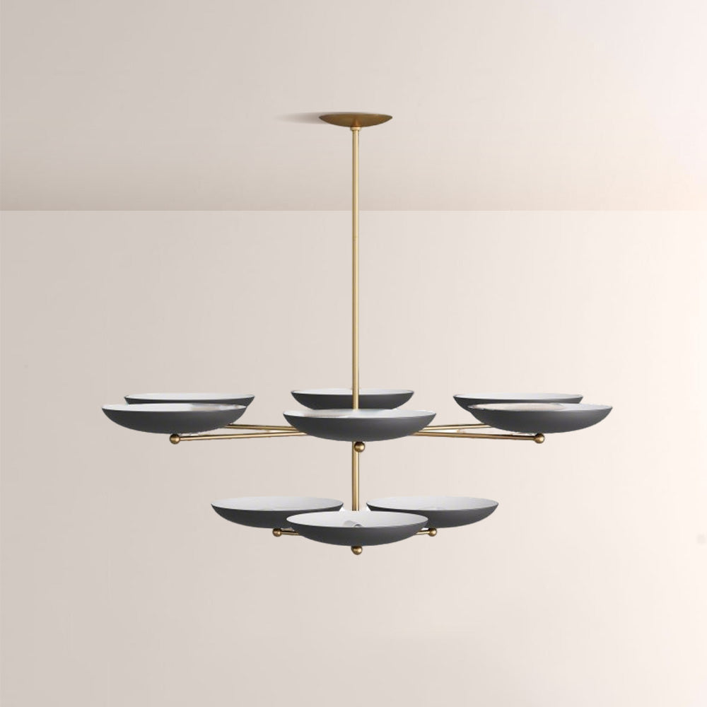 Grant Two Tiered Dish-shaped Chandelier