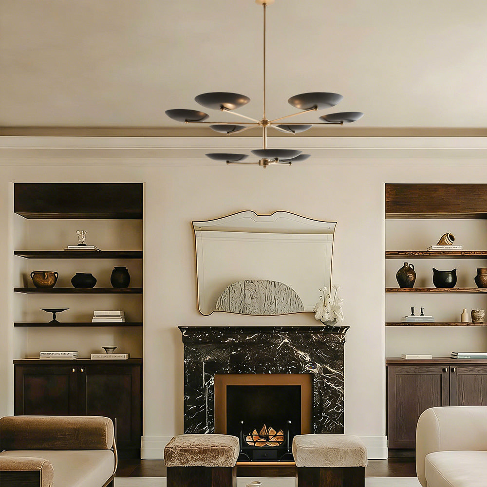 Grant Two Tiered Dish-shaped Chandelier