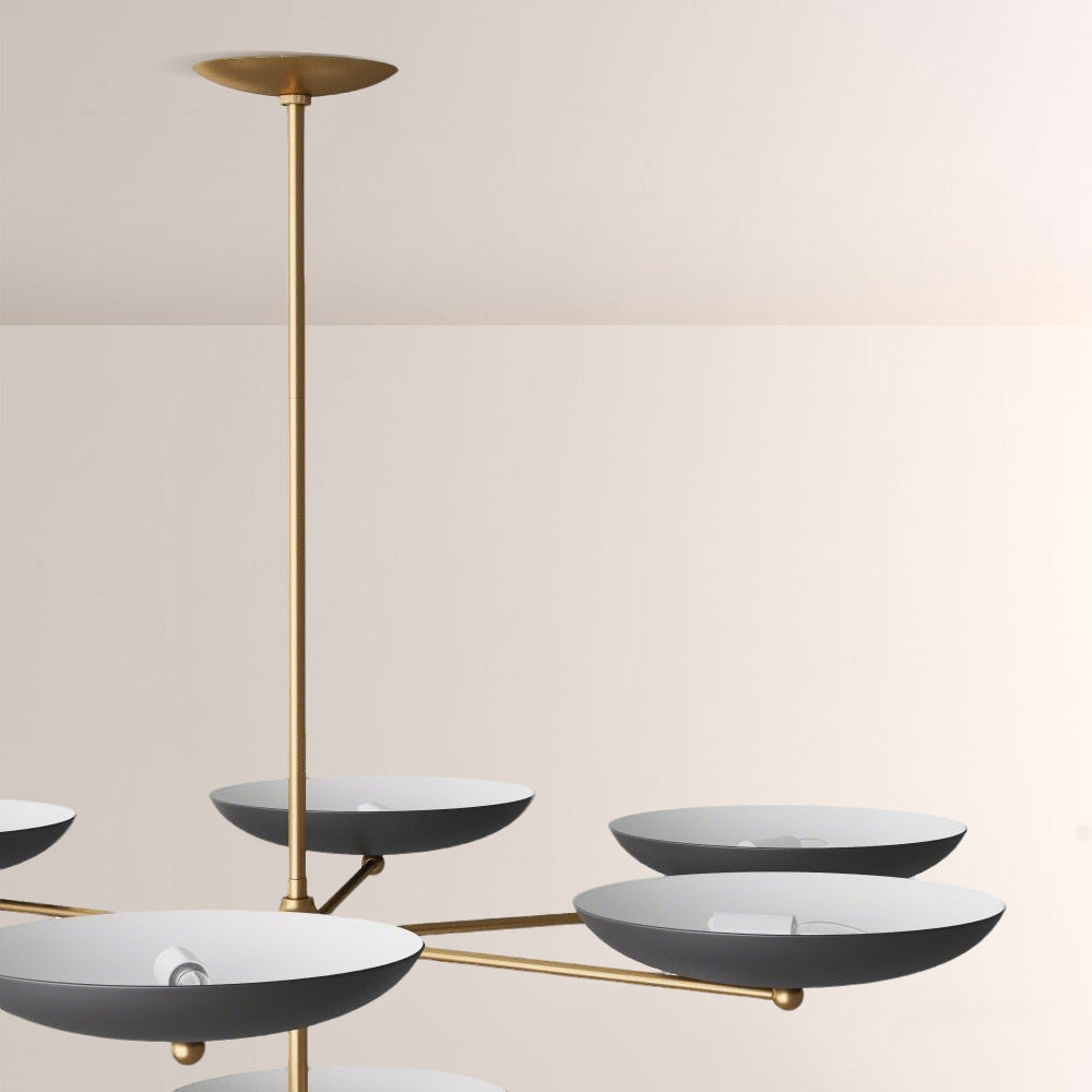 Grant Two Tiered Dish-shaped Chandelier