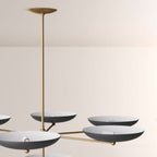 Grant Two Tiered Dish-shaped Chandelier