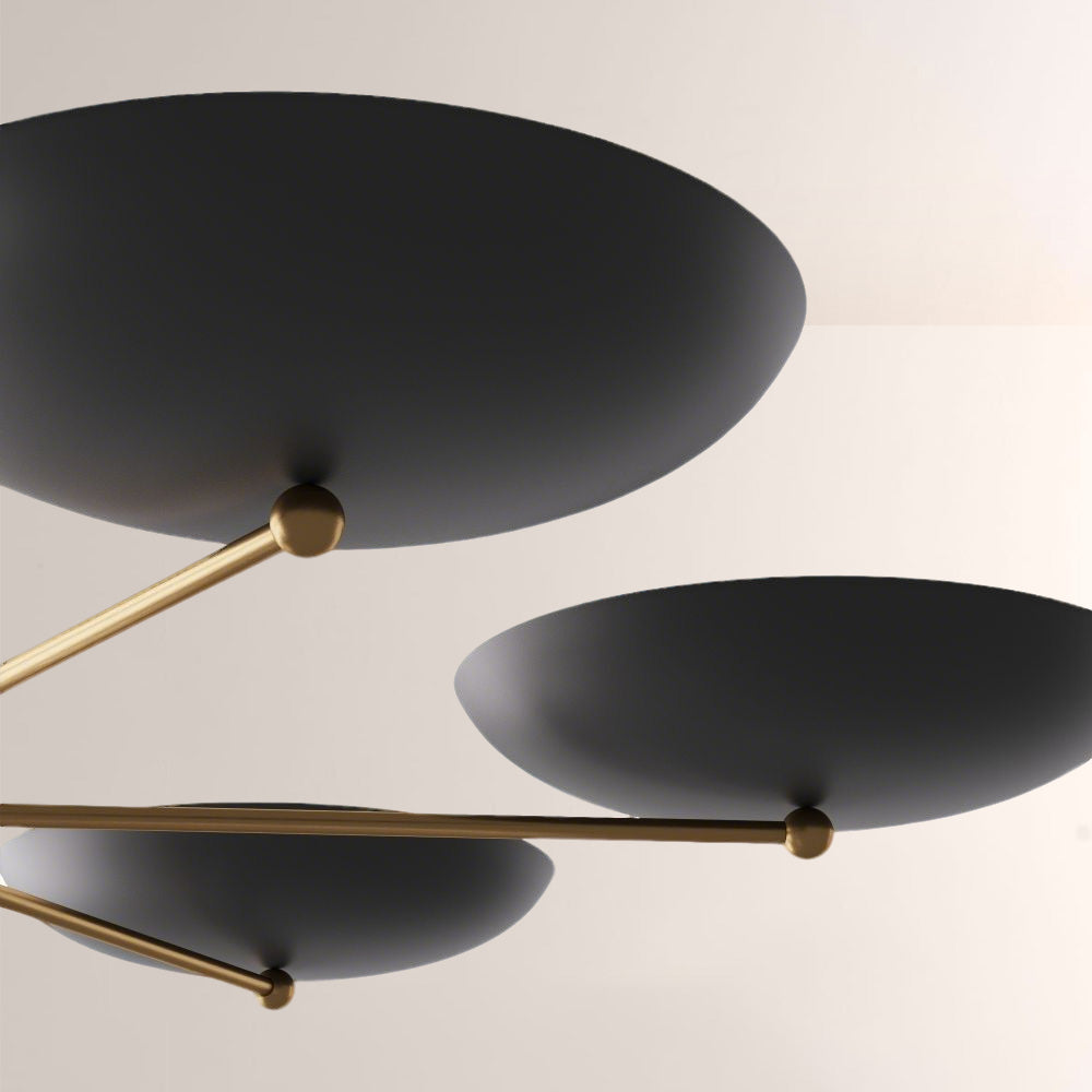 Grant Two Tiered Dish-shaped Chandelier