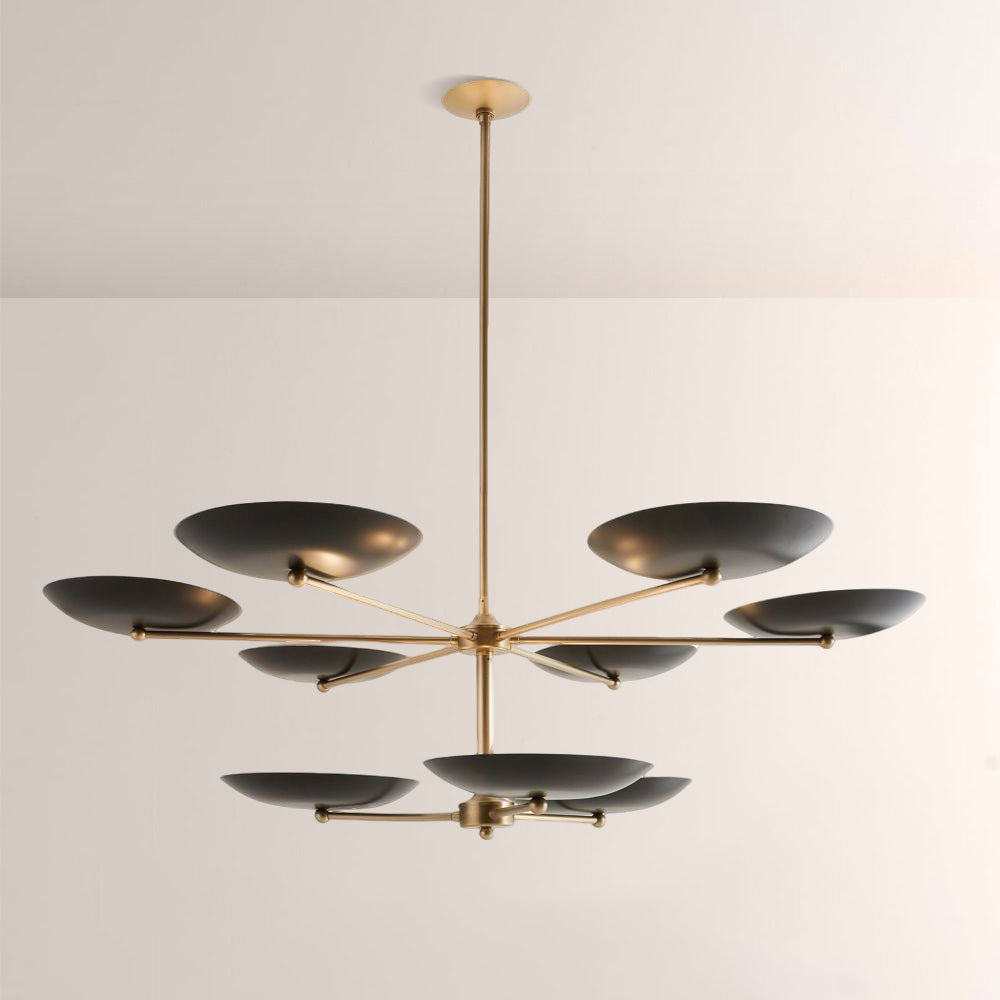 Grant Two Tiered Dish-shaped Chandelier