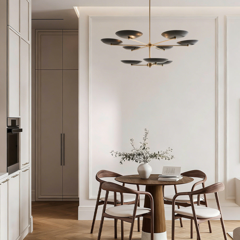 Grant Two Tiered Dish-shaped Chandelier