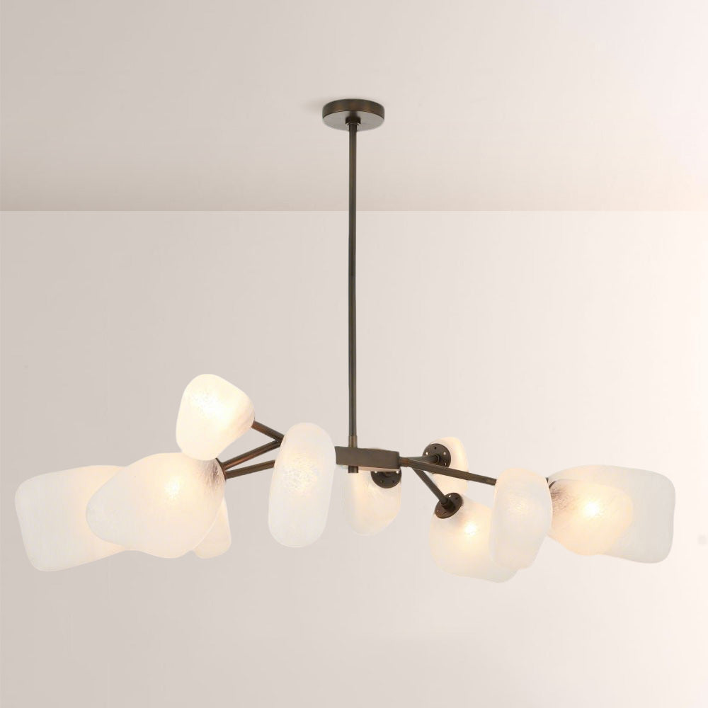 Grote Frosted Glass Chandelier