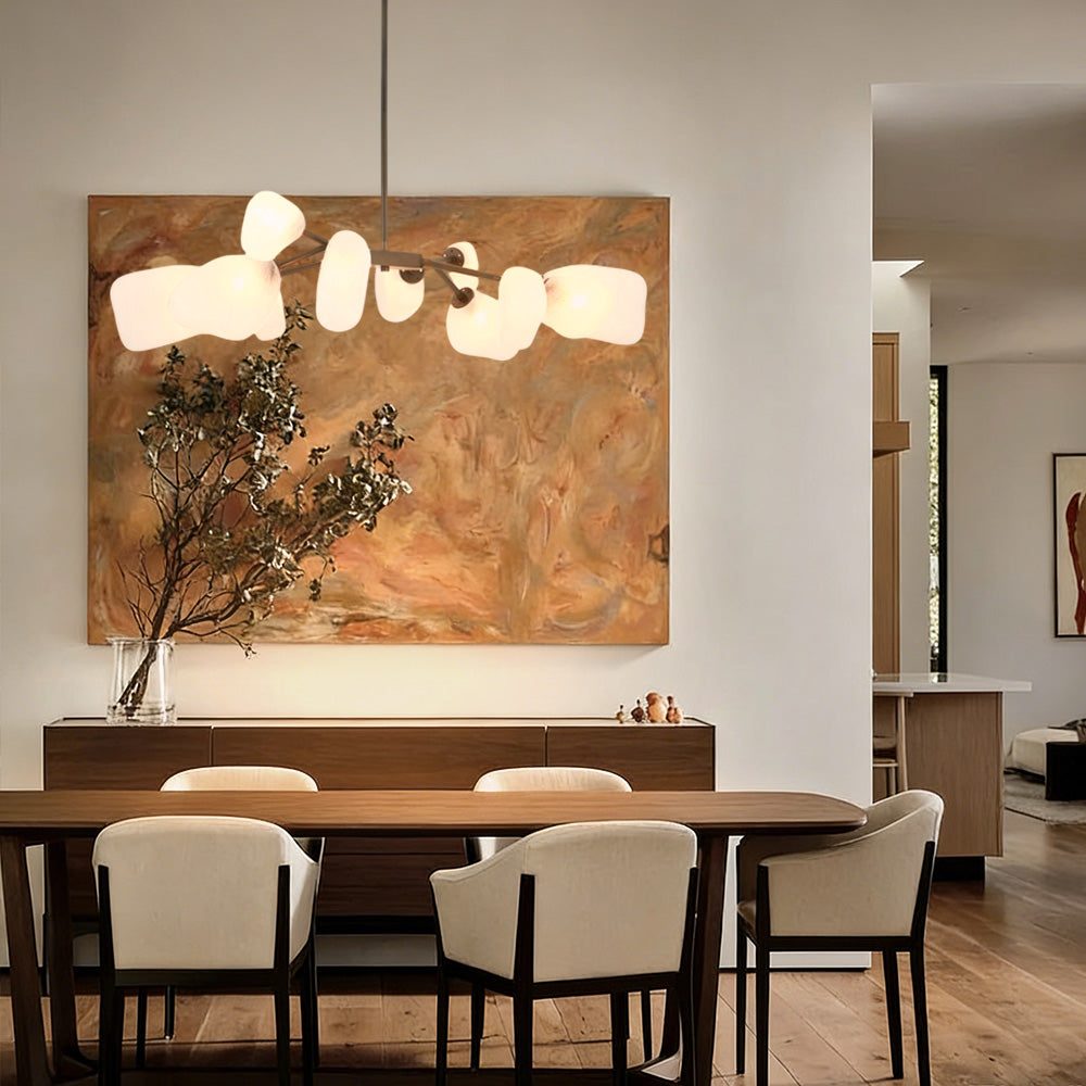 Grote Frosted Glass Chandelier