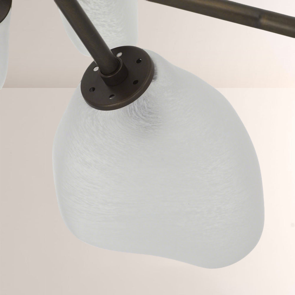 Grote Frosted Glass Chandelier