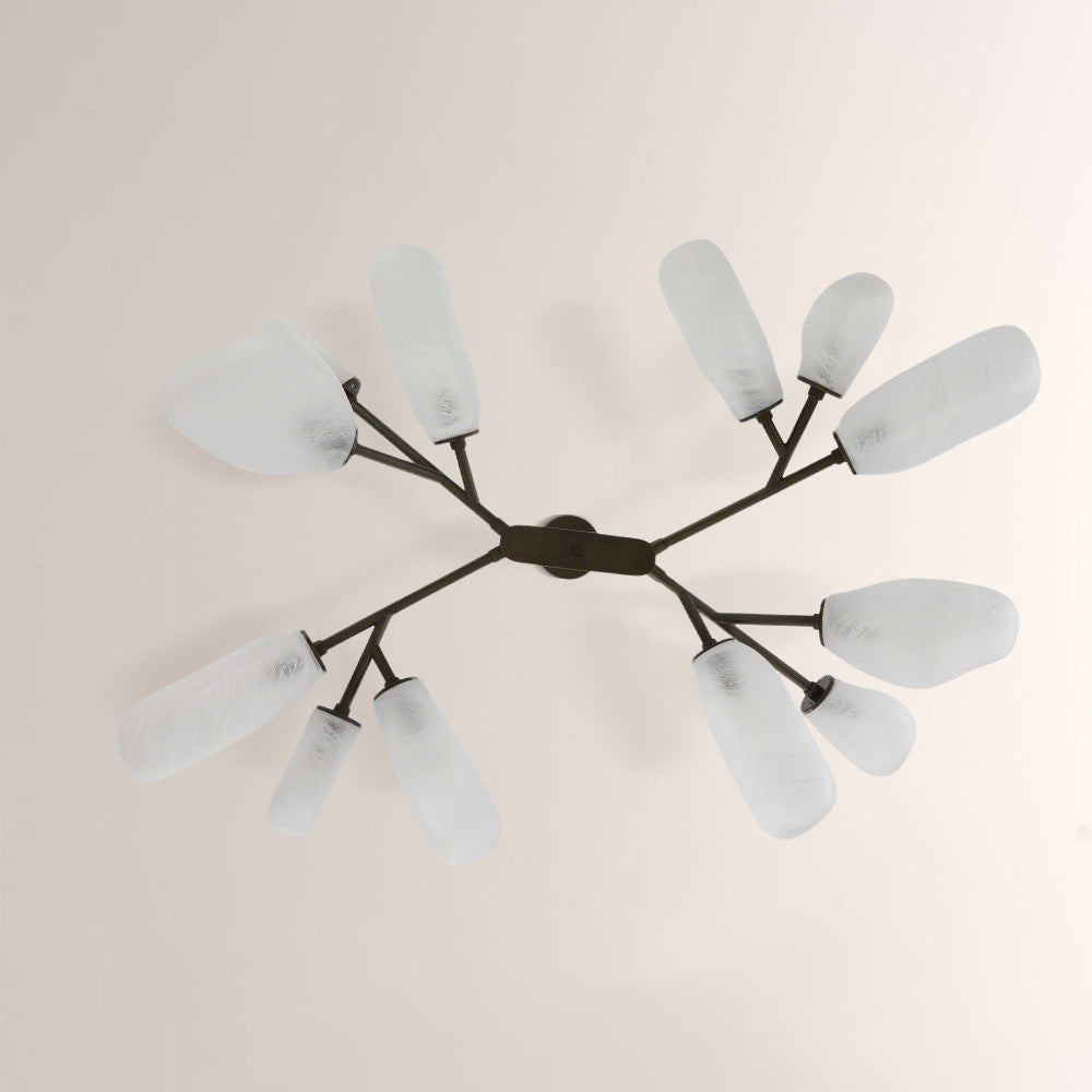 Grote Frosted Glass Chandelier