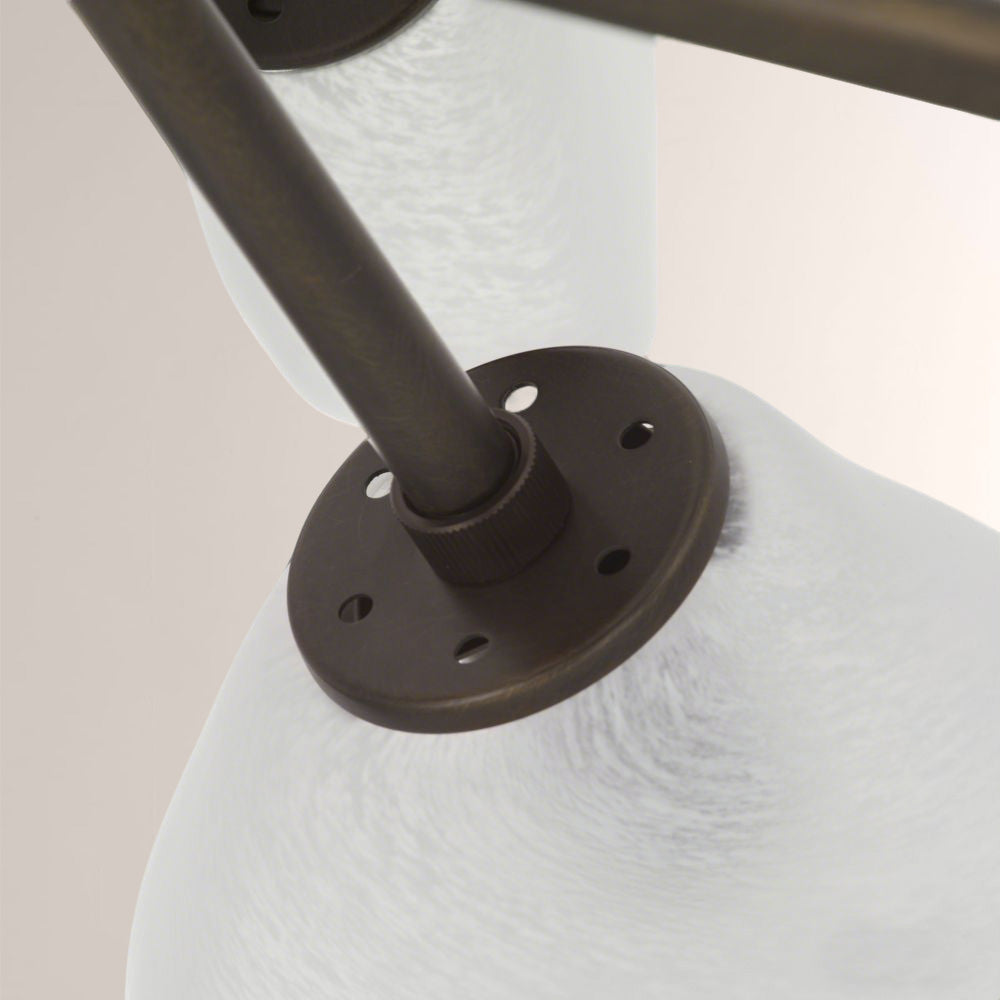 Grote Frosted Glass Chandelier