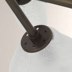 Grote Frosted Glass Chandelier