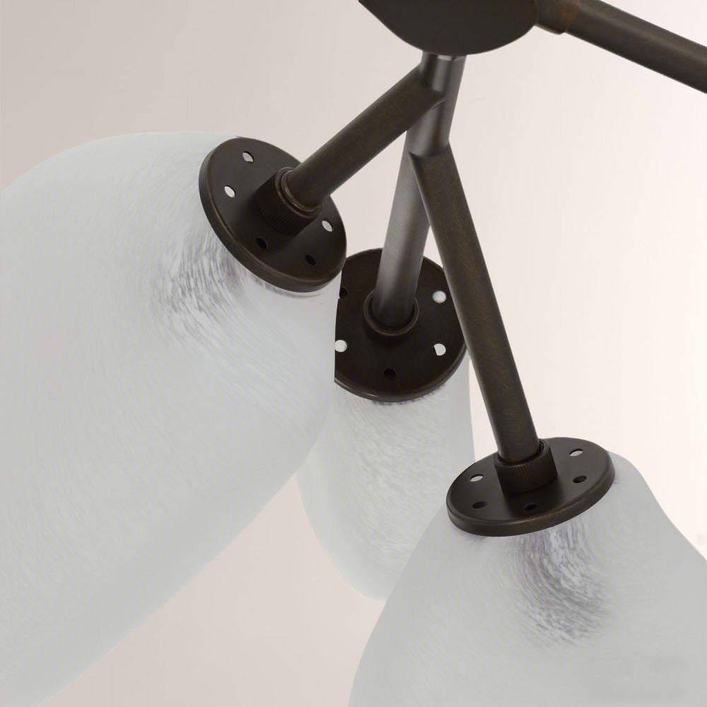 Grote Frosted Glass Chandelier