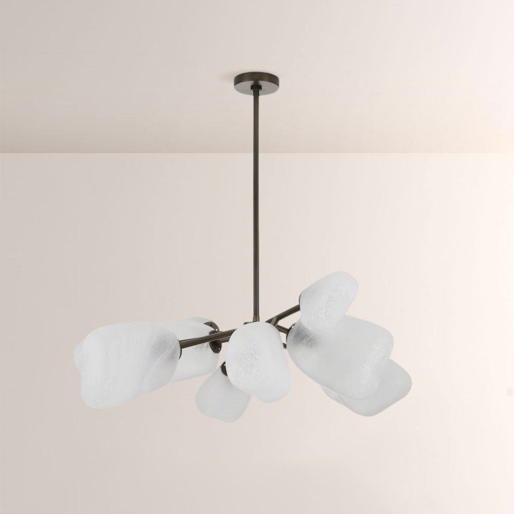 Grote Frosted Glass Chandelier