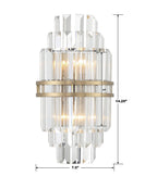 Hayes Crystal 2 Light Wall Sconce
