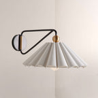 Hayes Pleated Linen Wall Sconce