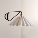Hayes Pleated Linen Wall Sconce
