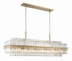 Hayes Rectangular Crystal 16 Light Chandelier