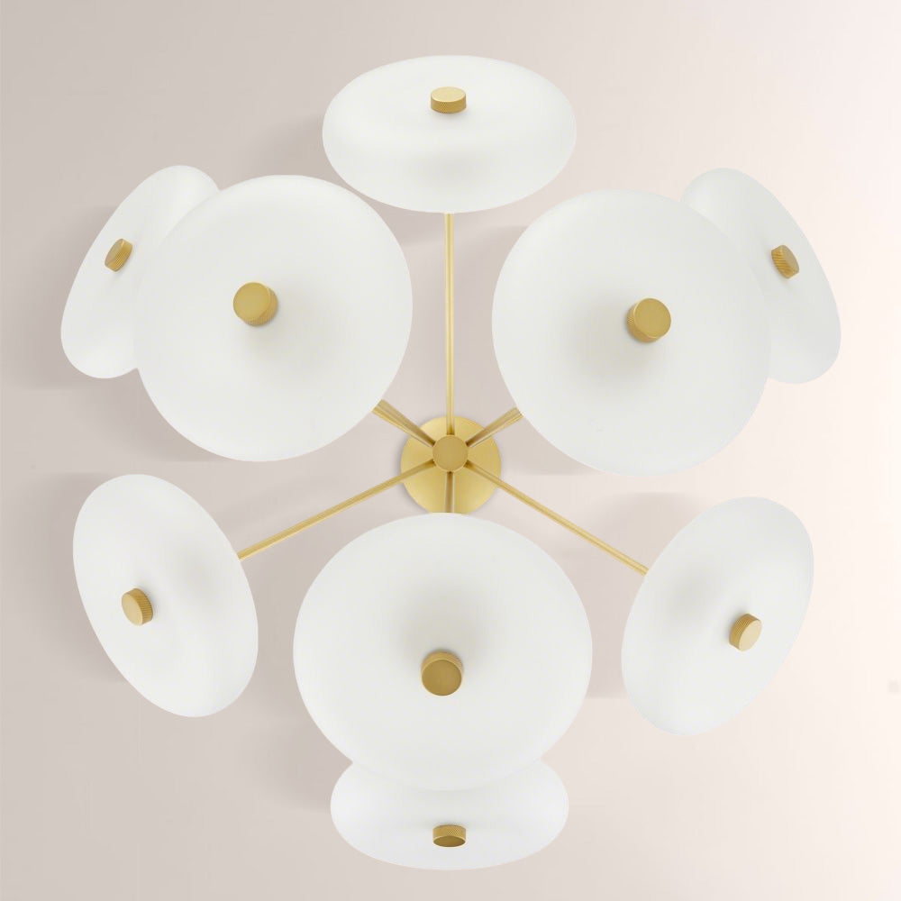 Herbert Round Glass Chandelier