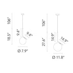 ICS Pendant Light 7.9"D 11.8"D