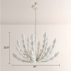 Ira Round Wood Chandelier