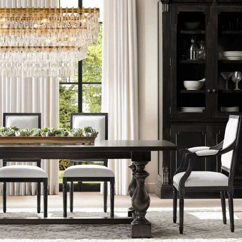 Iralier 3-Tier Rectangle Chandelier 60"