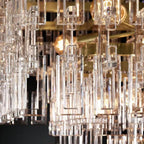 Iralier 4-Tier Rectangle Chandelier 72"