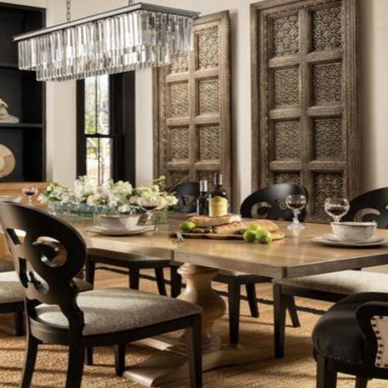 Tasunke Crystal Rectangular Chandelier