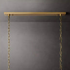 Kiko Calcite Rectangular Chandelier 62"