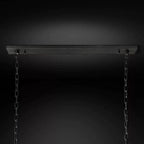 Kiko Calcite Rectangular Chandelier 62"