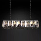 Kiko Crystal Rectangular Chandelier 54"