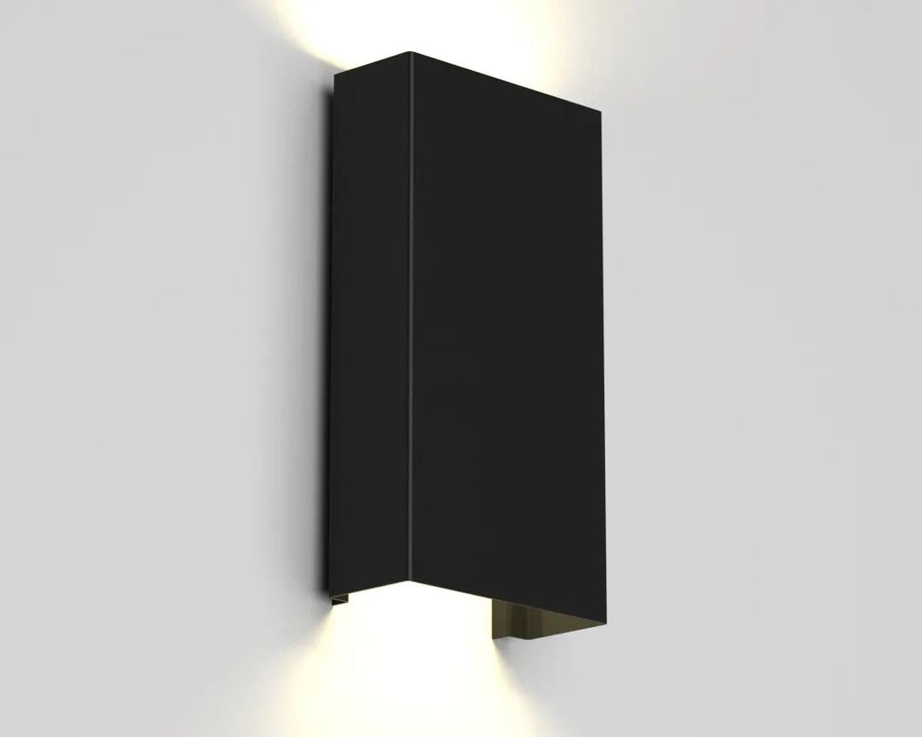 Squared Outdoor Sconce - Black
