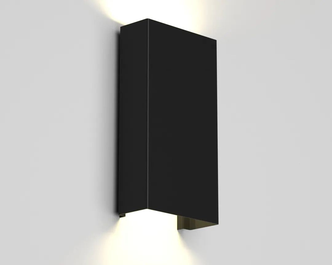Squared Outdoor Sconce - Black