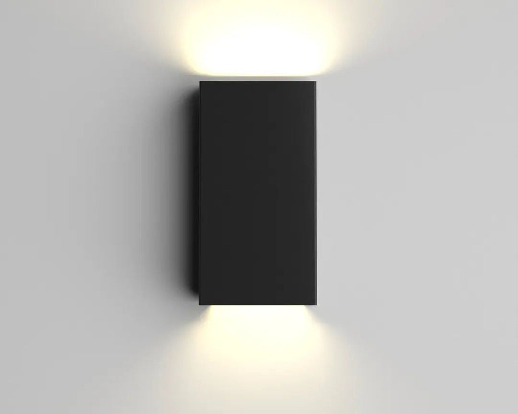 Squared Outdoor Sconce - Black