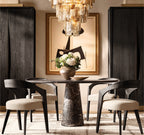 Lattic Smoke Glass Tiered Round Chandelier 47"