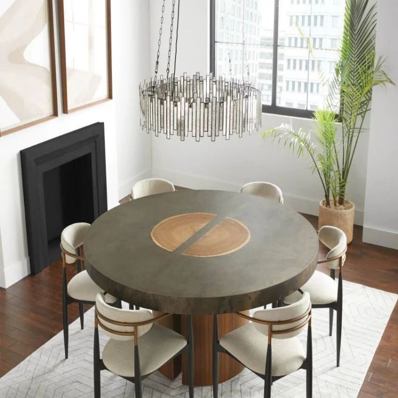 Layla Round Antique Glass Chandelier 37“ 49“ 70”