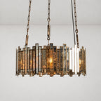 Layla Round Antique Glass Chandelier 37“ 49“ 70”