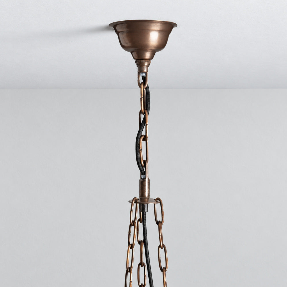 Layla Round Antique Glass Chandelier 37“ 49“ 70”