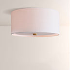 Linem Linen Flush Mount