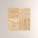 Lira Travertine Disc Outdoor Sconce